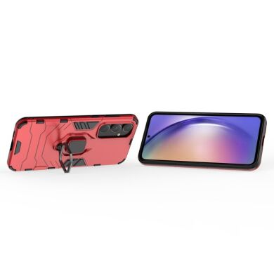 Защитный чехол Deexe Hybrid Case для Samsung Galaxy A55 (A556) - Red