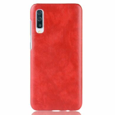 Защитный чехол Deexe Leather Back Cover для Samsung Galaxy A70 (A705) - Red