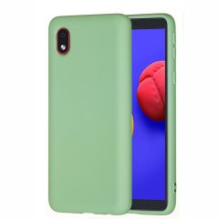 Захисний чохол Deexe Silicone Case для Samsung Galaxy A01 Core (A013) - Green