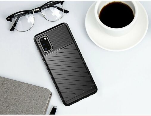 Защитный чехол Deexe Thunder Series для Samsung Galaxy A41 (A415) - Black