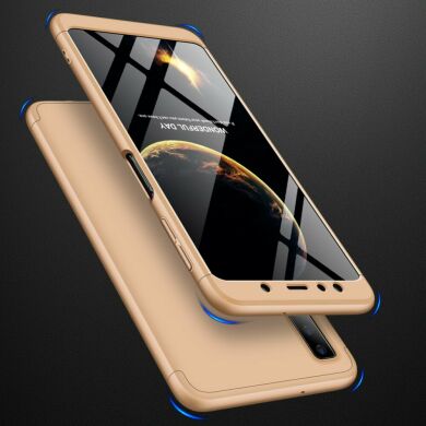 Защитный чехол GKK Double Dip Case для Samsung Galaxy A7 2018 (A750) - Gold