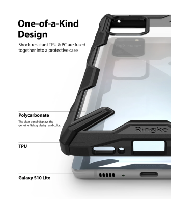Защитный чехол RINGKE Fusion X для Samsung Galaxy S10 Lite (G770) - Black