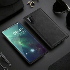 Защитный чехол X-LEVEL Leather Back Cover для Samsung Galaxy Note 10 (N970) - Black