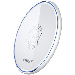 Бездротовий зарядний пристрій ESSAGER Mirror Series (15W) - White