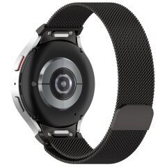 Ремешок Deexe Milanese QuickFit для Samsung Galaxy Watch 4 / 4 Classic / 5 / 5 Pro / 6 / 6 Classic - Black