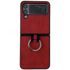 Защитный чехол Deexe Vintage Case для Samsung Galaxy Flip 4 - Red