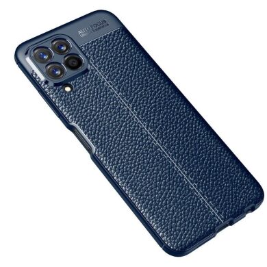 Защитный чехол Deexe Leather Cover для Samsung Galaxy M33 (M336) - Blue
