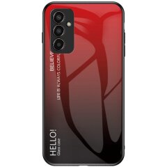 Защитный чехол Deexe Gradient Color для Samsung Galaxy M13 (M135) - Red / Black