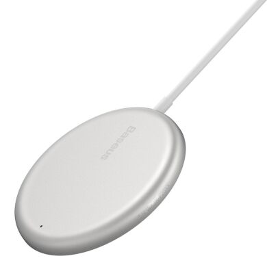 Бездротовий зарядний пристрій Baseus Simple Mini Magnetic - White