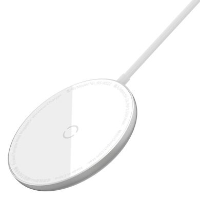 Беспроводное зарядное устройство Baseus Simple Mini Magnetic - White