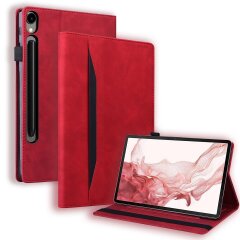 Чохол Deexe Business Style для Samsung Galaxy Tab S9 FE Plus (X610/616) - Red