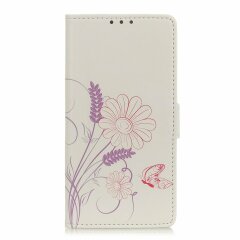 Чехол Deexe Life Style Wallet для Samsung Galaxy A10s (A107) - Flowers Printing Magnetic Leather