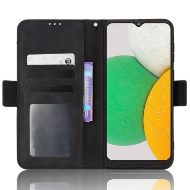 Чехол Deexe Wallet Stand для Samsung Galaxy A03 Core (A032) - Black
