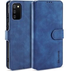 Чехол DG.MING Retro Style для Samsung Galaxy A02s (A025) - Blue
