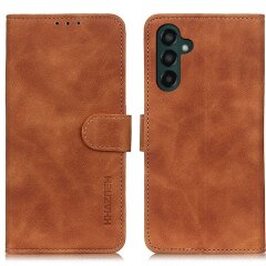 Чехол-книжка KHAZNEH Retro Wallet для Samsung Galaxy A35 (A356) - Brown