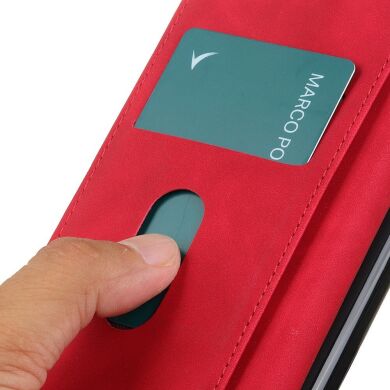 Чехол-книжка KHAZNEH Retro Wallet для Samsung Galaxy S23 Ultra - Red