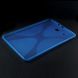Силиконовая накладка Deexe X-Shaped для Samsung Galaxy Tab E 9.6 (T560/561) - Blue. Фото 4 из 6