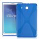 Силиконовая накладка Deexe X-Shaped для Samsung Galaxy Tab E 9.6 (T560/561) - Blue. Фото 1 из 6