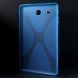 Силиконовая накладка Deexe X-Shaped для Samsung Galaxy Tab E 9.6 (T560/561) - Blue. Фото 3 из 6
