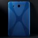 Силиконовая накладка Deexe X-Shaped для Samsung Galaxy Tab E 9.6 (T560/561) - Blue. Фото 2 из 6