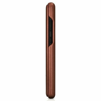 Кожаный чехол ICARER Slim Flip для Samsung Galaxy S20 Plus (G985) - Brown