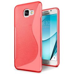 Силиконовый (TPU) чехол Deexe S Line для Samsung Galaxy A7 2017 (A720) - Red