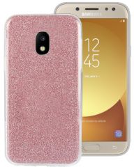 Силиконовый (TPU) чехол UniCase Glitter Cover для Samsung Galaxy J3 2017 (J330) - Rose Gold