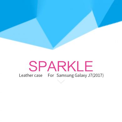 Чехол-книжка NILLKIN Sparkle Series для Samsung Galaxy J7 2017 (J730) - Black