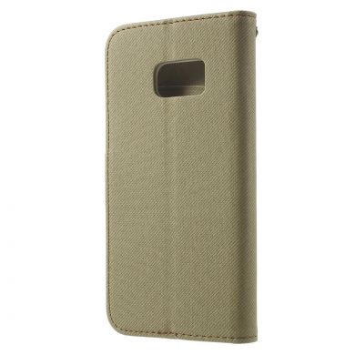Чехол-книжка ROAR KOREA Cloth Texture для Samsung Galaxy S7 (G930) - Khaki