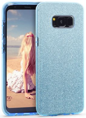 Силиконовый (TPU) чехол UniCase Glitter Cover для Samsung Galaxy S8 (G950) - Light Blue