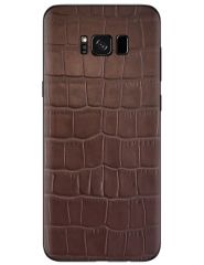 Кожаная наклейка Glueskin Brown Croco для Samsung Galaxy S8 (G950)
