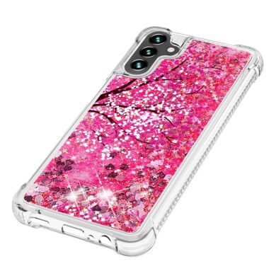 Силиконовый (TPU) чехол Deexe Fashion Glitter для Samsung Galaxy A13 5G (A136) / A04s (A047) - Cherry Blossom