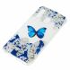 Силиконовый (TPU) чехол Deexe Pretty Glossy для Samsung Galaxy A40 (А405) - Butterfly and White Flowers. Фото 3 из 5