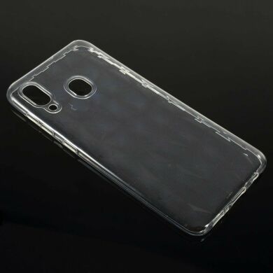 Силиконовый (TPU) чехол UniCase 3D Diamond Grain для Samsung Galaxy A30 (A305) - Transparent