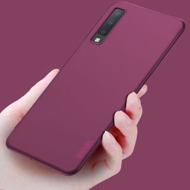 Силиконовый (TPU) чехол X-LEVEL Matte для Samsung Galaxy A7 2018 (A750) - Wine Red