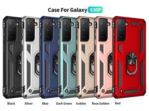 Защитный чехол Deexe Armor Case для Samsung Galaxy S21 Plus (G996) - Silver