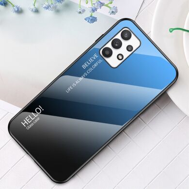 Защитный чехол Deexe Gradient Color для Samsung Galaxy A53 - Black / Blue