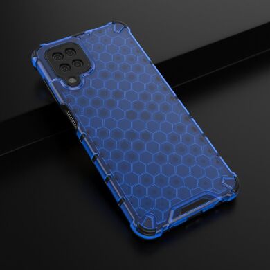 Защитный чехол Deexe Honeycomb Series для Samsung Galaxy A12 (A125) / A12 Nacho (A127) - Blue