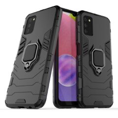 Защитный чехол Deexe Hybrid Case для Samsung Galaxy A03s (A037) - Black