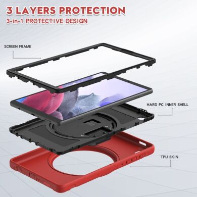 Защитный чехол Deexe Rotation Hybrid для Samsung Galaxy Tab A7 Lite (T220/T225) - Orange