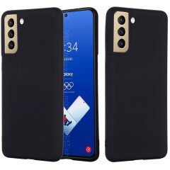 Захисний чохол Deexe Silicone Case для Samsung Galaxy S21 FE (G990) - Black