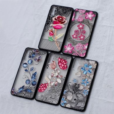 Защитный чехол UniCase Shiny Flowers для Samsung Galaxy A7 2018 (A750) - Pink Flower