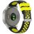 Ремешок Deexe Dot Color для часов с шириной крепления 18 мм - Black / Yellow