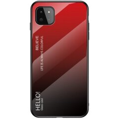 Защитный чехол Deexe Gradient Color для Samsung Galaxy A22 5G (A226) - Black / Red