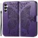 Чехол UniCase Butterfly Pattern для Samsung Galaxy A05s (A057) - Dark Purple. Фото 1 из 6