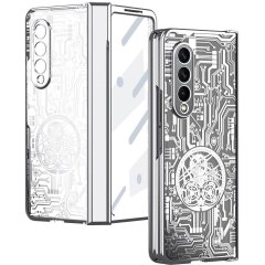 Захисний чохол UniCase Mechanical Legend для Samsung Galaxy Fold 4 - Silver