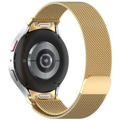 Ремешок Deexe Milanese QuickFit для Samsung Galaxy Watch 4 / 4 Classic / 5 / 5 Pro / 6 / 6 Classic - Gold