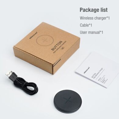 Беспроводное зарядное устройство NILLKIN Button Fast Wireless Charger (10W) - Black