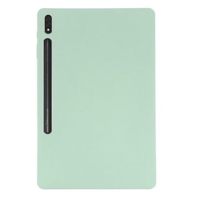 Защитный чехол Deexe Silicone Shell для Samsung Galaxy Tab S7 Plus (T970/975) / S8 Plus (T800/806) - Green