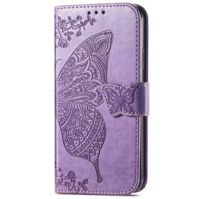 Чехол UniCase Butterfly Pattern для Samsung Galaxy A73 (A736) - Light Purple